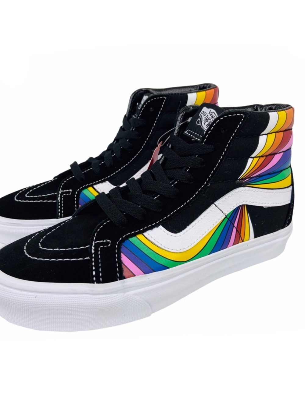 Vans Sk8-Hi Rainbow Reissue Refeact Rainbow Womenβs 7.5 Sneaker Festival Skate